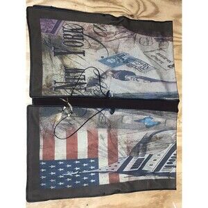 New York Inspired Shawl Scarf Blended Fabric Brown Oversized Unisex @n4